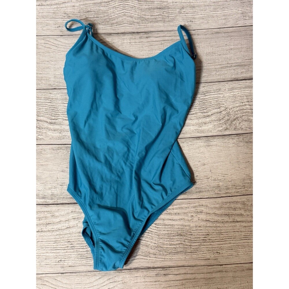 Catalina One Piece Swimsuit turquoise Adjustable Straps Colorful sz 12-14   -176